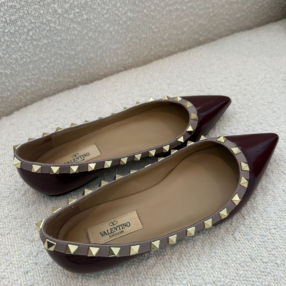 VALENTINO ROCKSTUD FLATS - Picture 5 of 15